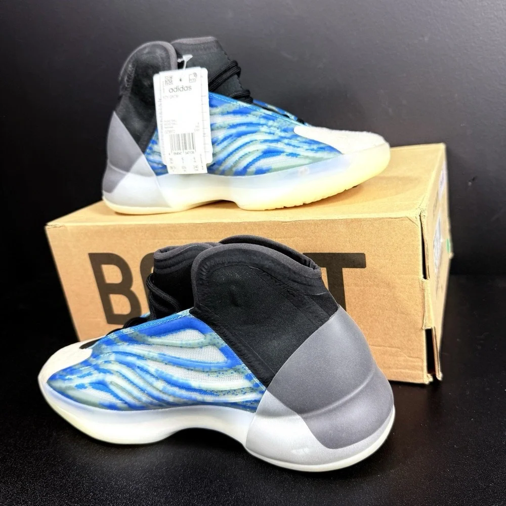 NEW! NIB Adidas‎ Men's Yeezy Qntm QUANTUM In Frozen Blue GZ8872 Size 6.5